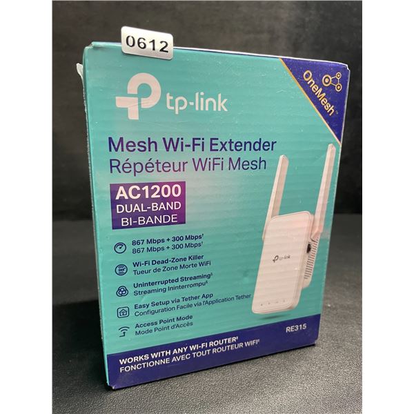 TP-Link AC1200 Mesh Wi-Fi Extender/WiFi Booster - Works with Any WiFi Router - New Sealed!