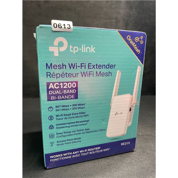 TP-Link AC1200 Mesh Wi-Fi Extender/WiFi Booster - Works with Any WiFi Router - New Sealed!