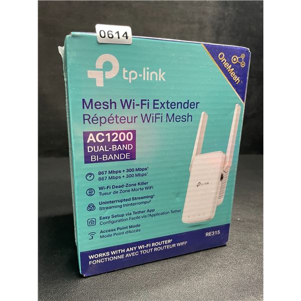 TP-Link AC1200 Mesh Wi-Fi Extender/WiFi Booster - Works with Any WiFi Router - New Sealed!