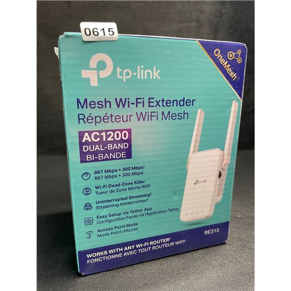 TP-Link AC1200 Mesh Wi-Fi Extender/WiFi Booster - Works with Any WiFi Router - New Sealed!