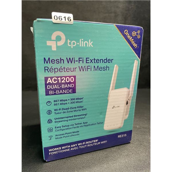 TP-Link AC1200 Mesh Wi-Fi Extender/WiFi Booster - Works with Any WiFi Router - New Sealed!