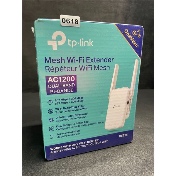 TP-Link AC1200 Mesh Wi-Fi Extender/WiFi Booster - Works with Any WiFi Router - New Sealed!