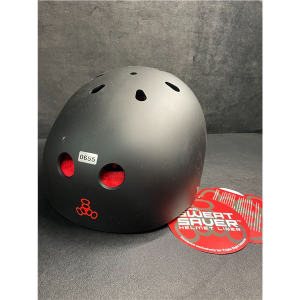 Triple Eight Certified Sweatsaver Bike/Sports Helmet - Size XXL- Black/Red - New with Tags!