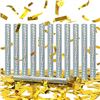 Image 1 : 4 Packs (48PCS Total) Gold Confetti Wands/Confetti Flick Flutter Sticks for Celebrations - New