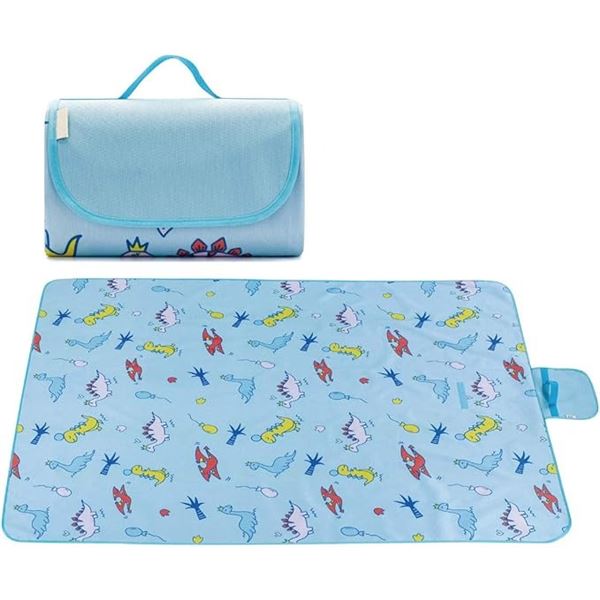 Large 80" x 60" Outdoor Picnic Blanket/Portable XL Beach Mat; Sandproof/Waterproof - New!