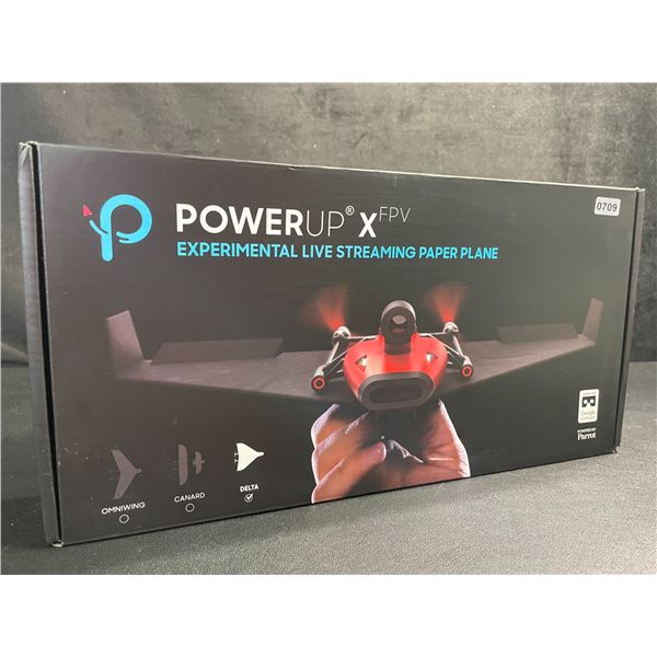 Powerup X FPV Video-Smartphone Controlled Live Streaming Paper Plane - New