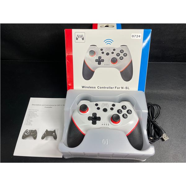 Wireless Controller for Nintendo Switch - Ergonomic Design; USB-C Rechargeable (White) - New