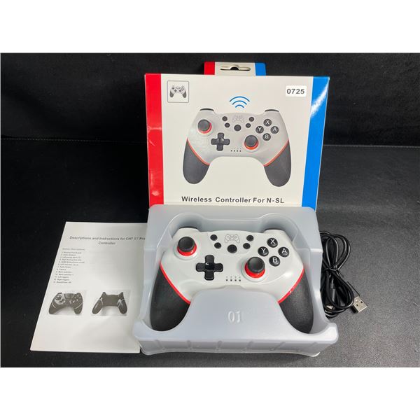 Wireless Controller for Nintendo Switch - Ergonomic Design; USB-C Rechargeable (White) - New