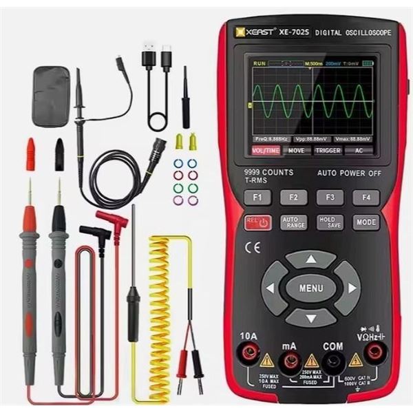XEAST XE-702S Handheld Digital Oscilloscope Multimeter Tool - Brand New!
