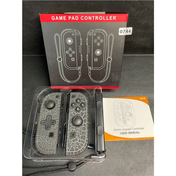 1 Pair of L + R JoyCon Controllers for Switch; Marble Black Design - New