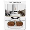 Image 4 : PetLibro Automatic 2/5L Dog or Cat Food Feeder Dispenser - Dual-Bowl Design; LED Display - NEW