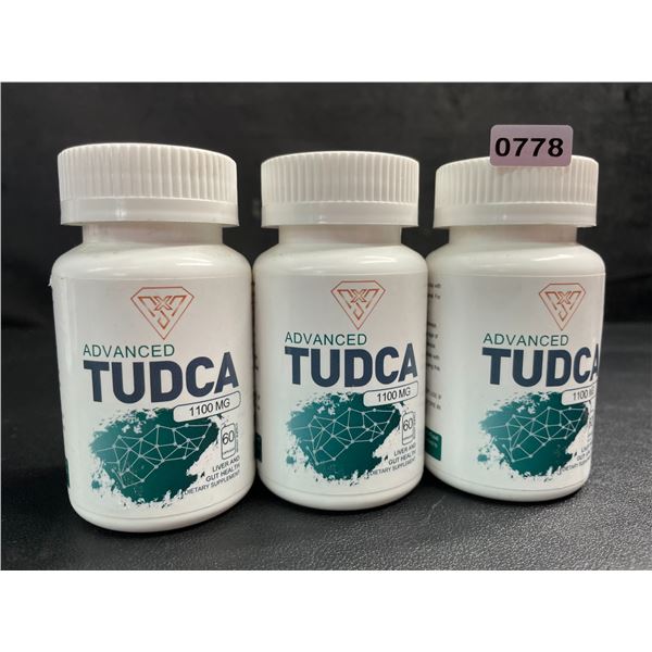3 Bottles of Advanced Tudca (1100mg) Liver & Gut Health Supplement (60 Capsules) - New