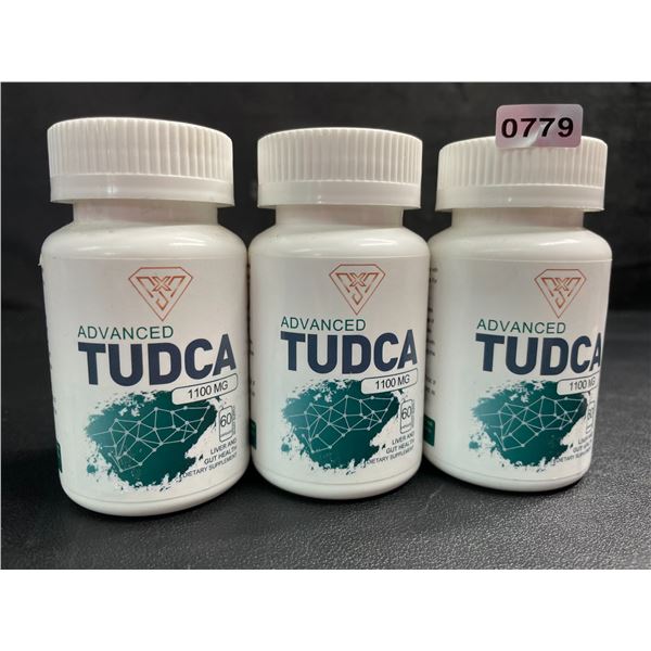 3 Bottles of Advanced Tudca (1100mg) Liver & Gut Health Supplement (60 Capsules) - New