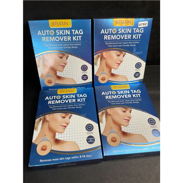 Lot of 4 Auto Skin Tag Remover Kits - Easy One-Hand User-Friendly Design - New