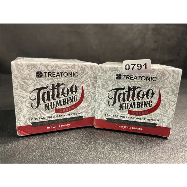 2 Boxes of Treatonic Tattoo Numbing Creams (50ml) Max Strength/Long-Lasting - New Sealed