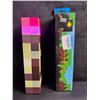 Image 1 : Minecraft Light-Up Wall Torch Lamp - USB-Rechargeable; Multi-Color Effects - New