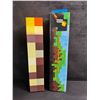 Image 1 : Minecraft Light-Up Wall Torch Lamp - USB-Rechargeable; Multi-Color Effects - New