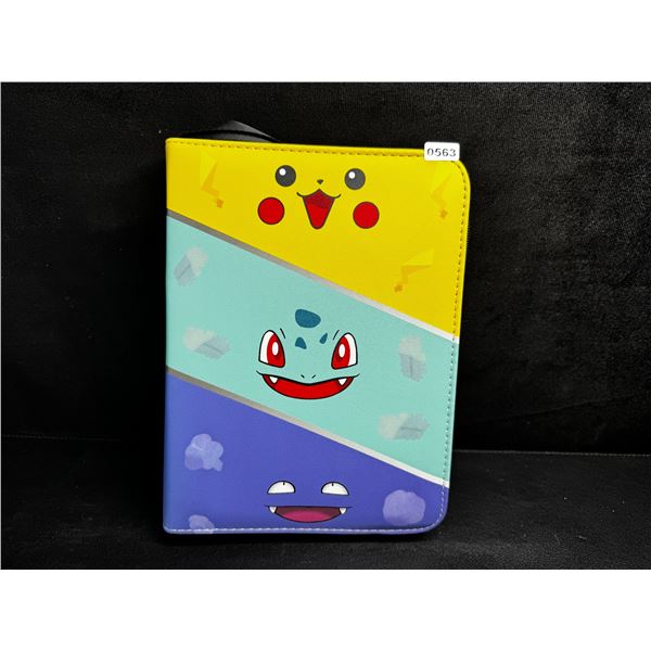 Premium Pokemon Style Faux Leather Trading Card Binder Holds Up To 400 Cards - New