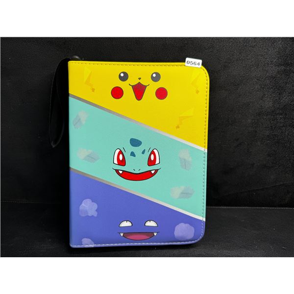 Premium Pokemon Style Faux Leather Trading Card Binder Holds Up To 400 Cards - New