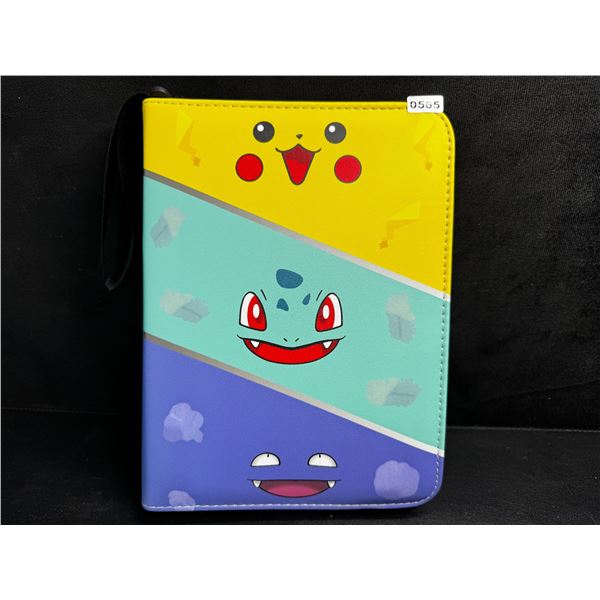 Premium Pokemon Style Faux Leather Trading Card Binder Holds Up To 400 Cards - New