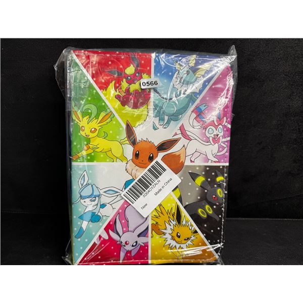Premium Pokemon Style Faux Leather Trading Card Binder Holds Up To 400 Cards - New