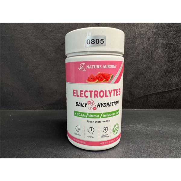 Nature Aurora Fresh Watermelon Daily Hydration Electrolyte Powder (315g) - New Sealed