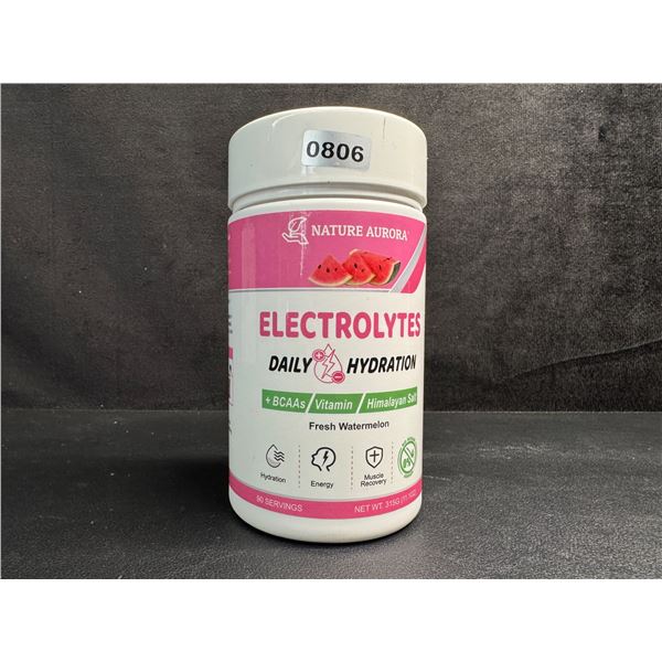 Nature Aurora Fresh Watermelon Daily Hydration Electrolyte Powder (315g) - New Sealed