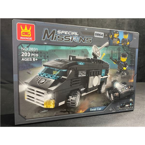 Special Mission Swat Car 203PC Lego-Style Toy Building Set - New Sealed