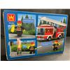 Image 2 : Fire Brigade The Ariel Ladder Fire Truck 249PC Lego-Style Toy Building Set - New Sealed