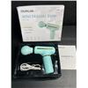 Image 1 : Mini Handheld Massage Gun (Teal) For Pain Relief/Muscle Recovery - New
