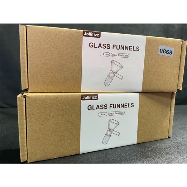 2 Boxes (12PCS Each) Replacement Glass Bowls for Bongs/Pipes etc. Heat-Resistant Glass Bowls - New