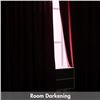 Image 3 : Miulee 2-Panels Burgundy Velvet Blackout Curtains (52" x 84") - New