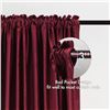 Image 4 : Miulee 2-Panels Burgundy Velvet Blackout Curtains (52" x 84") - New