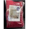 Image 8 : Miulee 2-Panels Burgundy Velvet Blackout Curtains (52" x 84") - New