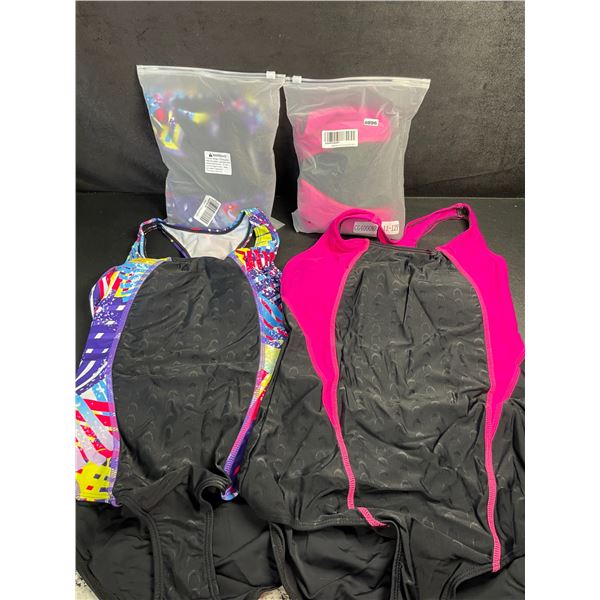 Lot of 4 One-Piece Bathing Suits for Women - Assorted Sizes - New