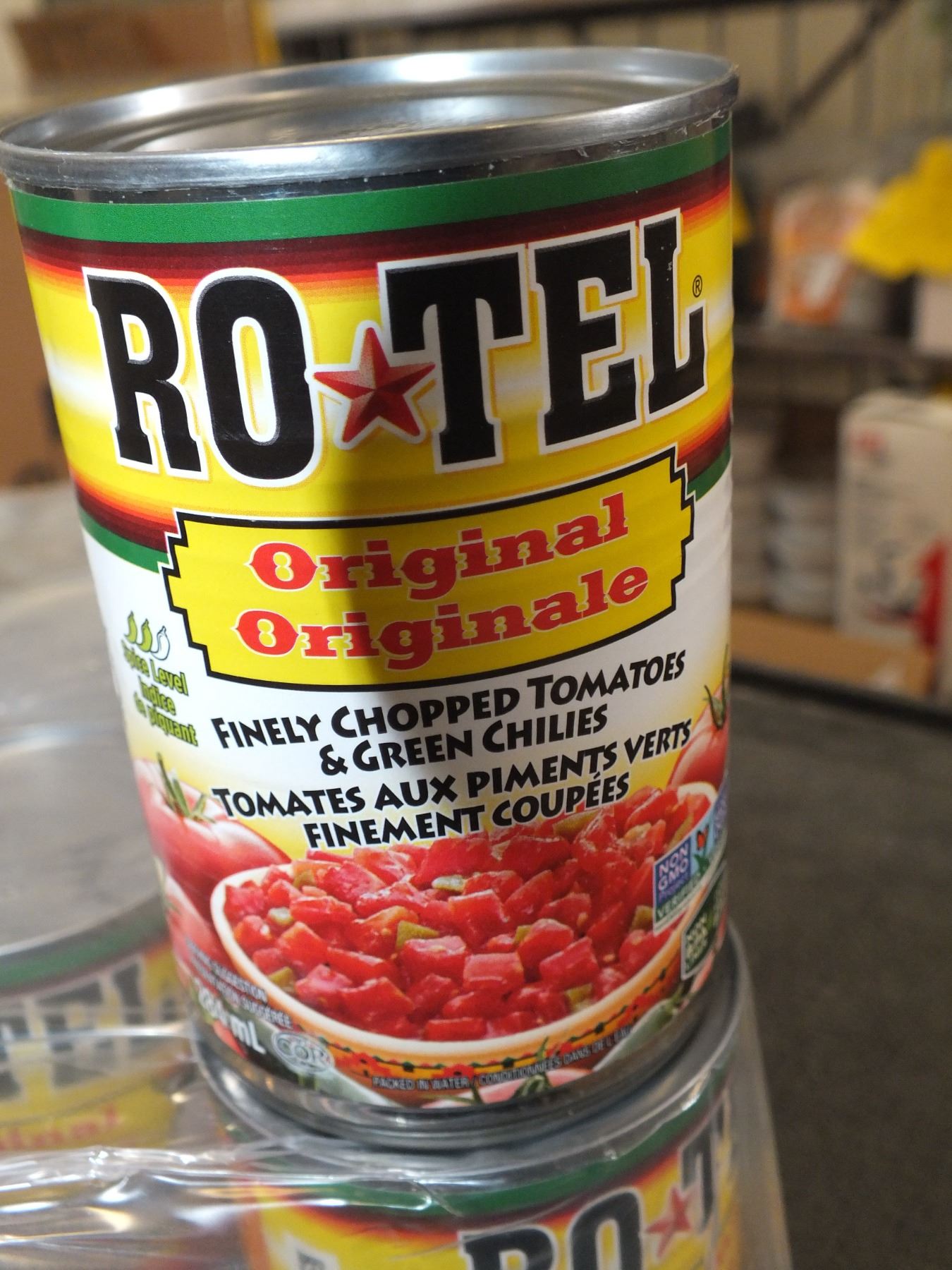 1 Case Of 12 Rotel Original Finely Chopped Tomato's & Green Chilies