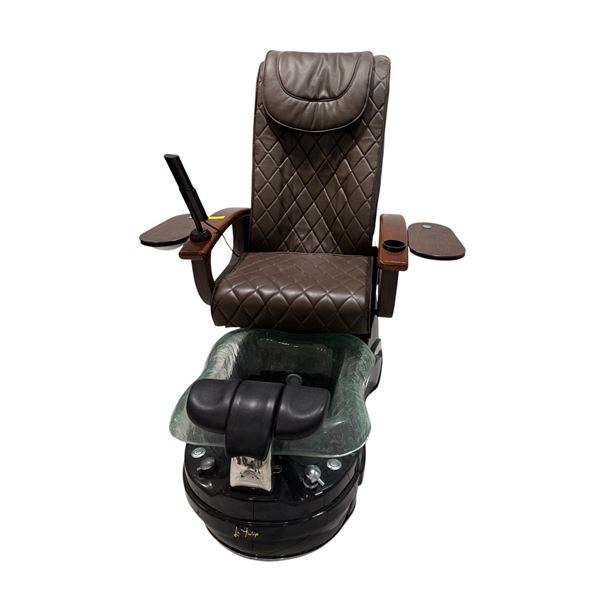 Gulfstream La Tulip Professional Pedicure Spa Chair with Shiatsulogic Massage & Jet, and rolling cha