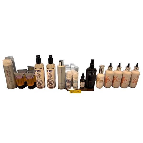 Mixed Salon Lot - Designline Conditioner, Kenra, American Crew, Reuzel Clay Spray & Hair Products