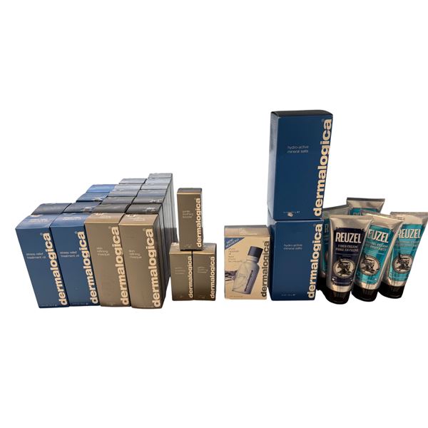 Mixed Skincare & Styling Products - Dermalogica Treatment Oils, Mineral Salts & Reuzel Fiber Creams