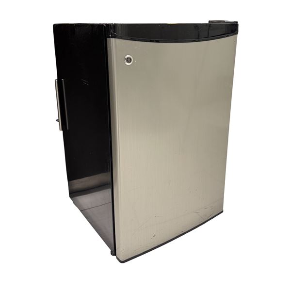 GE 3.1 cu. ft. Compact Refrigerator – Clean Steel Finish