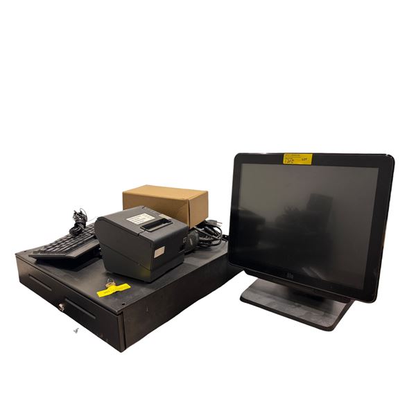 Elo Touch POS System Bundle - Touchscreen Monitor, Epson Printer, Keyboard, Cash Drawer with key