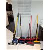 Image 2 : Bulk Lot of 10+ Commercial Brooms, Mops, & Lobby Dustpans - O-Cedar, Libman & Spray Mops