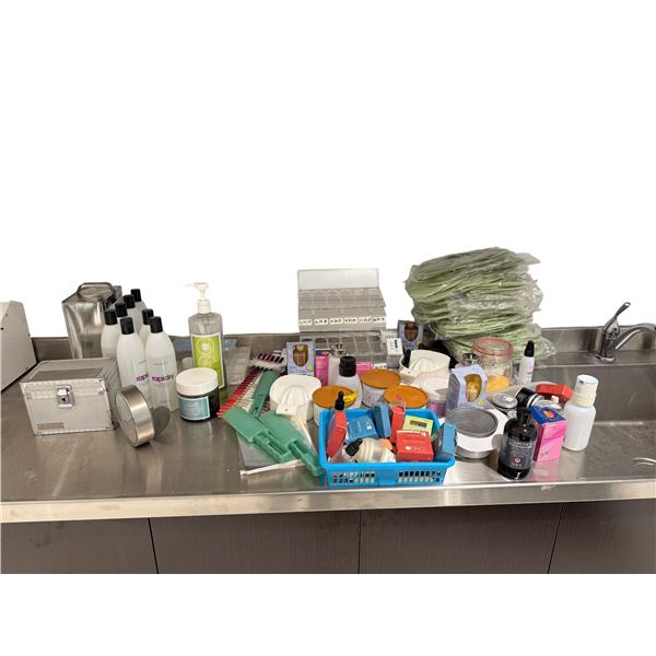 Bulk Salon & Spa Supply Lot - OPI Rapidry, Cuccio, Paraffin Refills, Hand Tools, Slippers & Storage 