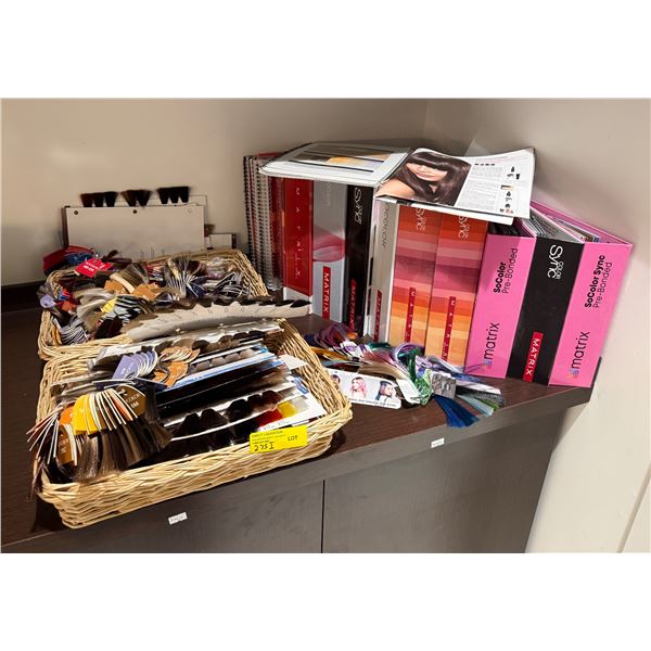 Matrix Salon Branding & Education Lot - Color Swatch Books, Rings, & SoColor Product Displays