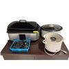 Image 1 : Professional Hot Stone Massage Lot - Nesco 18 Qt Roaster, 2 Crock-Pot Slow Cookers & 30+ Basalt Ston