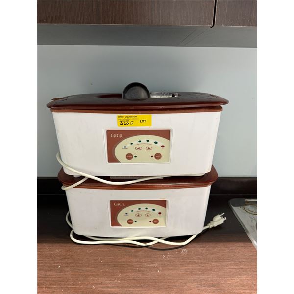 2 GiGi Professional Digital Paraffin Baths - Therapeutic Wax Heaters for Hands & Feet