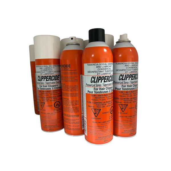 8+ pieces Clippercide Professional 5-in-1 Clipper Disinfectant Spray