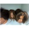 Image 3 : Group of Professional Mannequin Heads - Salon Practice & Styling Training Bundle