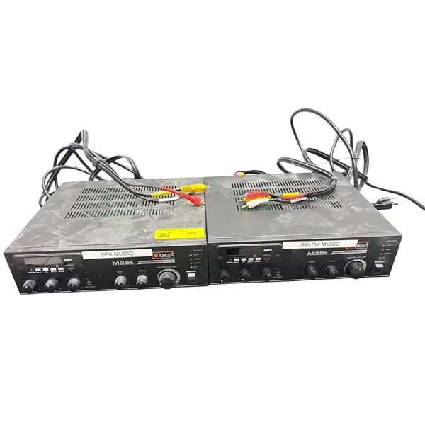 2 Quest M35t Commercial Public Address Amplifiers