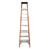 Image 1 : 8-Foot Fiberglass Stepladder - Heavy-Duty Orange Non-Conductive Type 1/1A